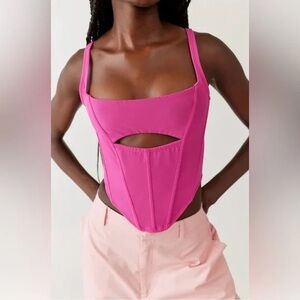 Urban Outfitters | Out From Under Mesh Cutout Corset Top